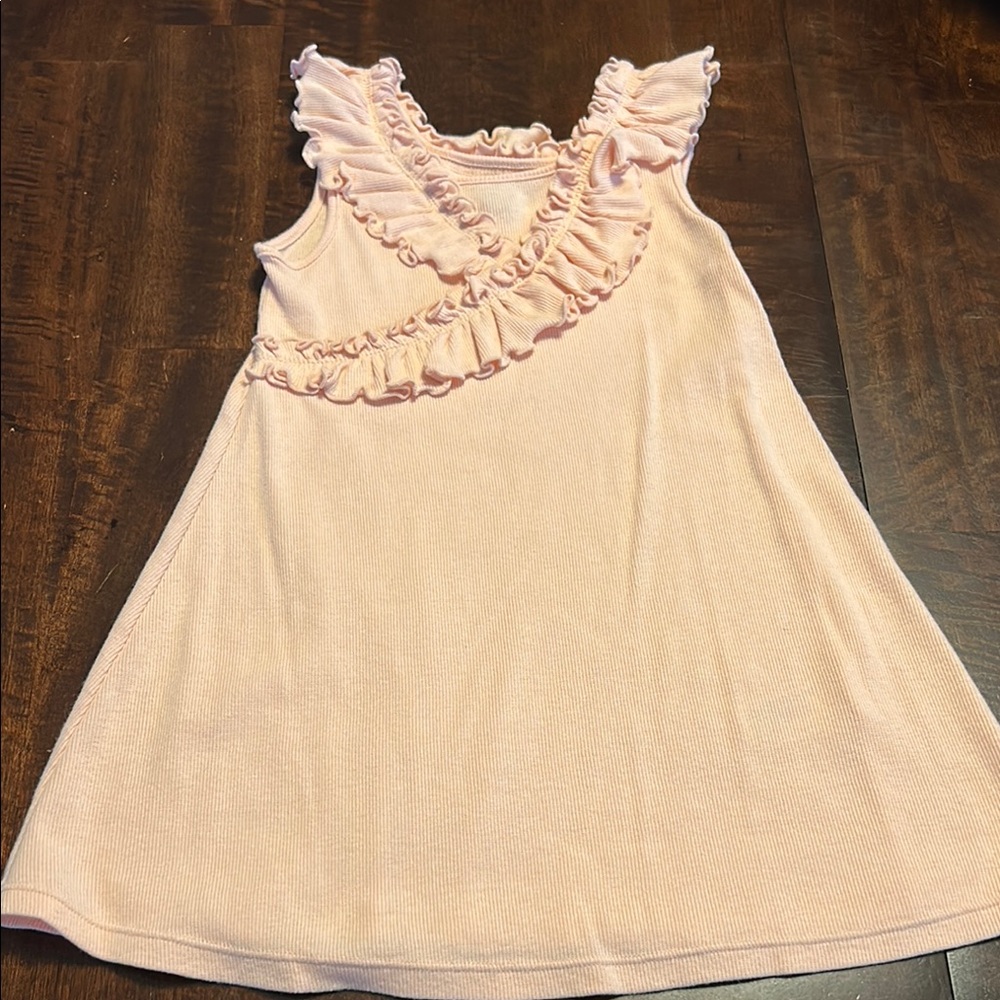 Pink Ruffled Kids Sundress